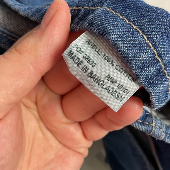 Berne Mens Pure Cotton Denim Bib Overalls Workwear Medium Wash 48 x 32 - Picture 9 of 10